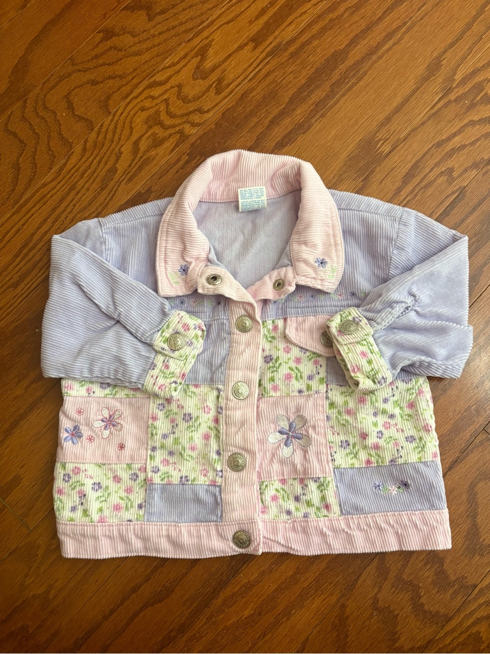 Adorable vintage patchwork corduroy jacket